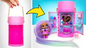 🎀 Переделка кукольной коробки в стильный домик для кукол 🏠