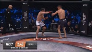 Вырубил брутальным хай-киком | Темирханов vs Боранбаев | RCC 22