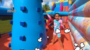 Детский челлендж с Настей и папой