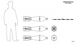 Авиабомба ФАБ-50 СВ. Чертёж.