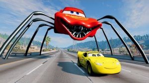 Эпический побег из Молнии Маккуина  Пожиратель голов  Машина против Молнии Маккуина Пожиратель голов