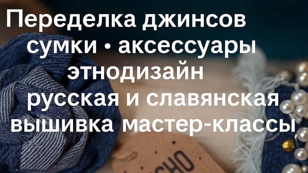 Сумка в этностиле из джинсы | Мексиканский мотив, перья и пряжа | Мастер класс | Экология