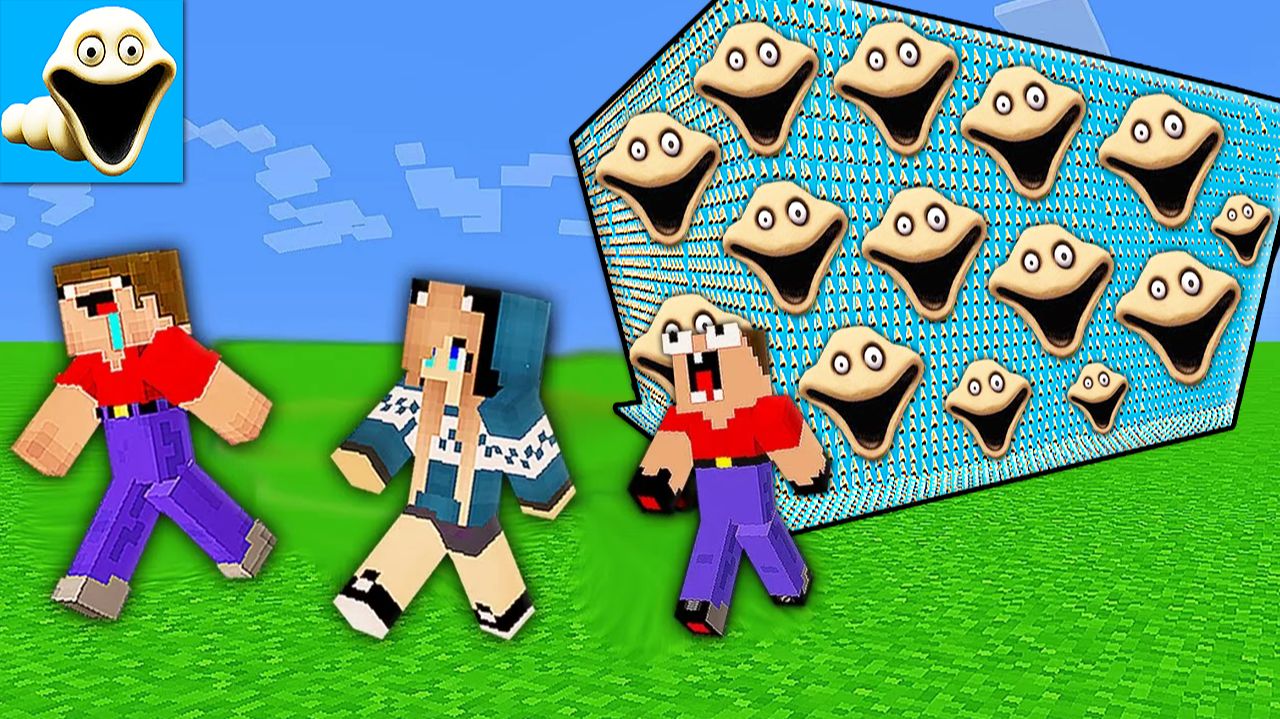 2 НУБА И ДЕВУШКА ПРО ПРОТИВ ЦУНАМИ ГОЛОДНЫЙ ЧЕРВЬ В МАЙНКРАФТ