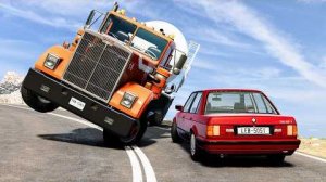 Реалистичные падения автомобилей со скал — аварии на BeamNG Drive / CrashBoomPunk