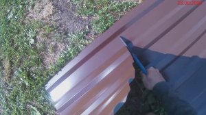 Хозблок 4х6. Крыша из профнастила. Каркасный дом своими руками.