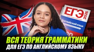 Вся теория грамматики для ЕГЭ по английскому языку 2026 | Задания №19-24 | Умскул