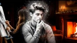 У камина сидели двое.