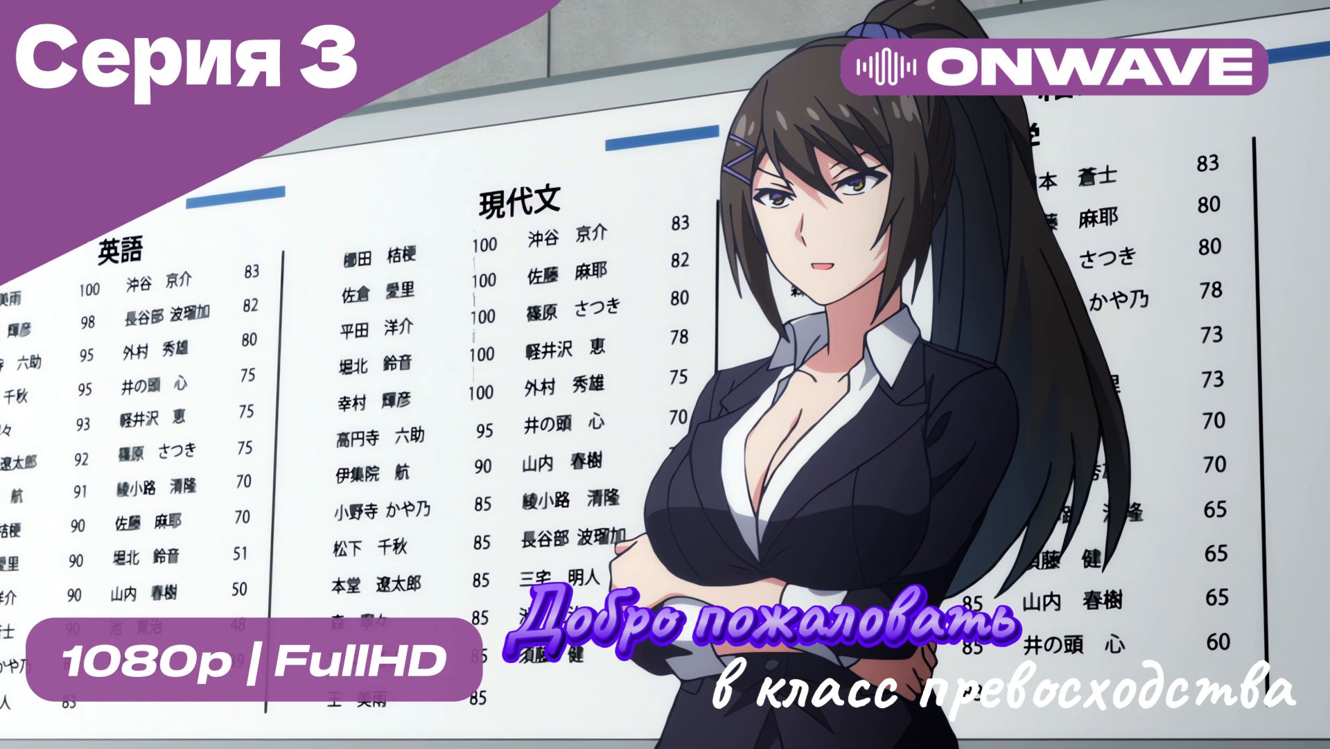 Добро пожаловать в класс превосходства - 1 сезон 3 Серия  [OnWave]