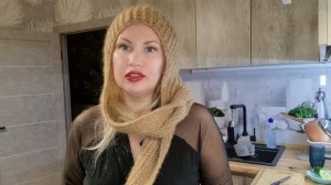 Довязала шапку-шарф//Готовлю пп салат с тунцом//Не много приболела.