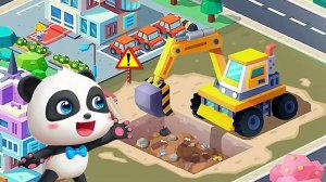 Малышка Панда  техника - игра мультик для детей - Развевающий