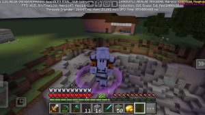 я сделал каменную и воздушную броню в майнкрафт