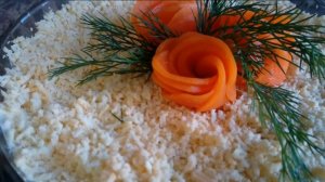 Салат "Мимоза" с яблоком