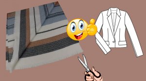 Взяла старый палантин и тут же его разрезала. Сшила шикарную брендовую вещь. Покажу  что получилось!