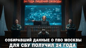 Собиравший данные о ПВО Москвы для СБУ получил 24 года