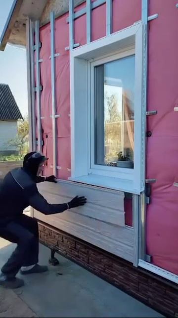 Обшивка фасада и откосов