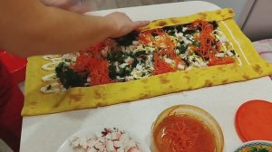 РУЛЕТ ИЗ ЛАВАША КРАБОВЫЙ