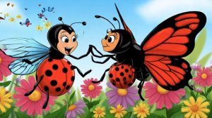Божья коровка и Бабочка песенка для детей, песенки для детей