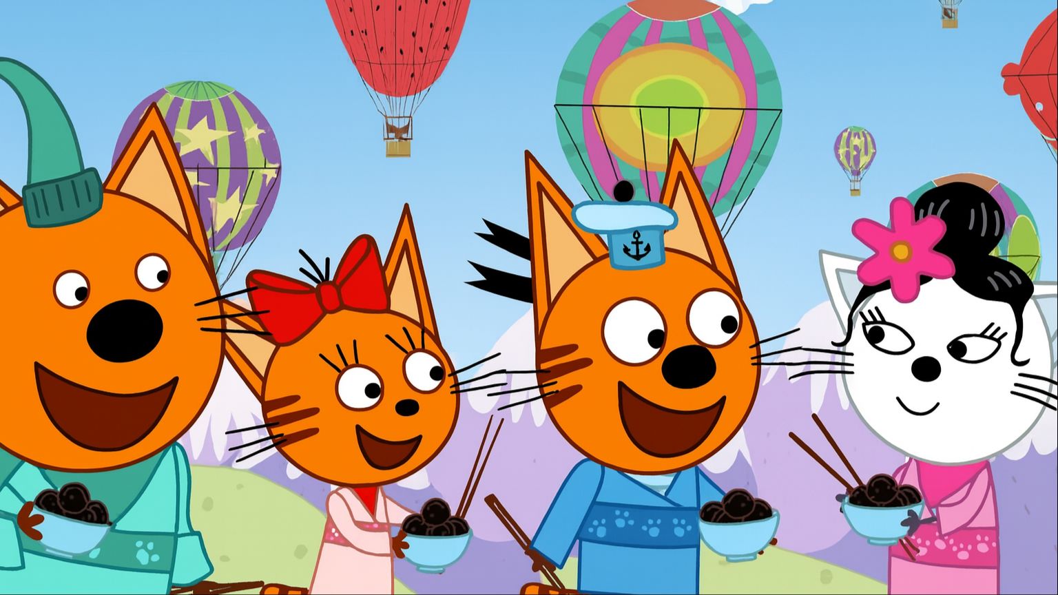 Три Кота — Мультфильм для Детей | Раскраска оживлялка | Три Кота Мультик Смотреть | Развивающая Игра