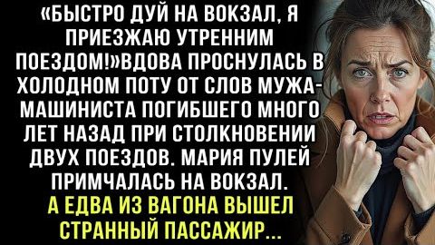 ВДОВА УСЛЫШАЛА ВО СНЕ ГОЛОС УМЕРШЕГО МУЖА-МАШИНИСТА: "ВСТРЕЧАЙ НА ВОКЗАЛЕ" А ЕДВА ИЗ ПОЕЗДА ВЫШЕЛ... смотреть онлайн