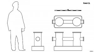 Кнехт D. Чертёж.