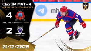 ОБЗОР / КРЕПОСТЬ - ЛЕФОРТОВО / 01.12.25 / ОХЛ МОСКВА / ДИВИЗИОН ДЕБЮТАНТ 2