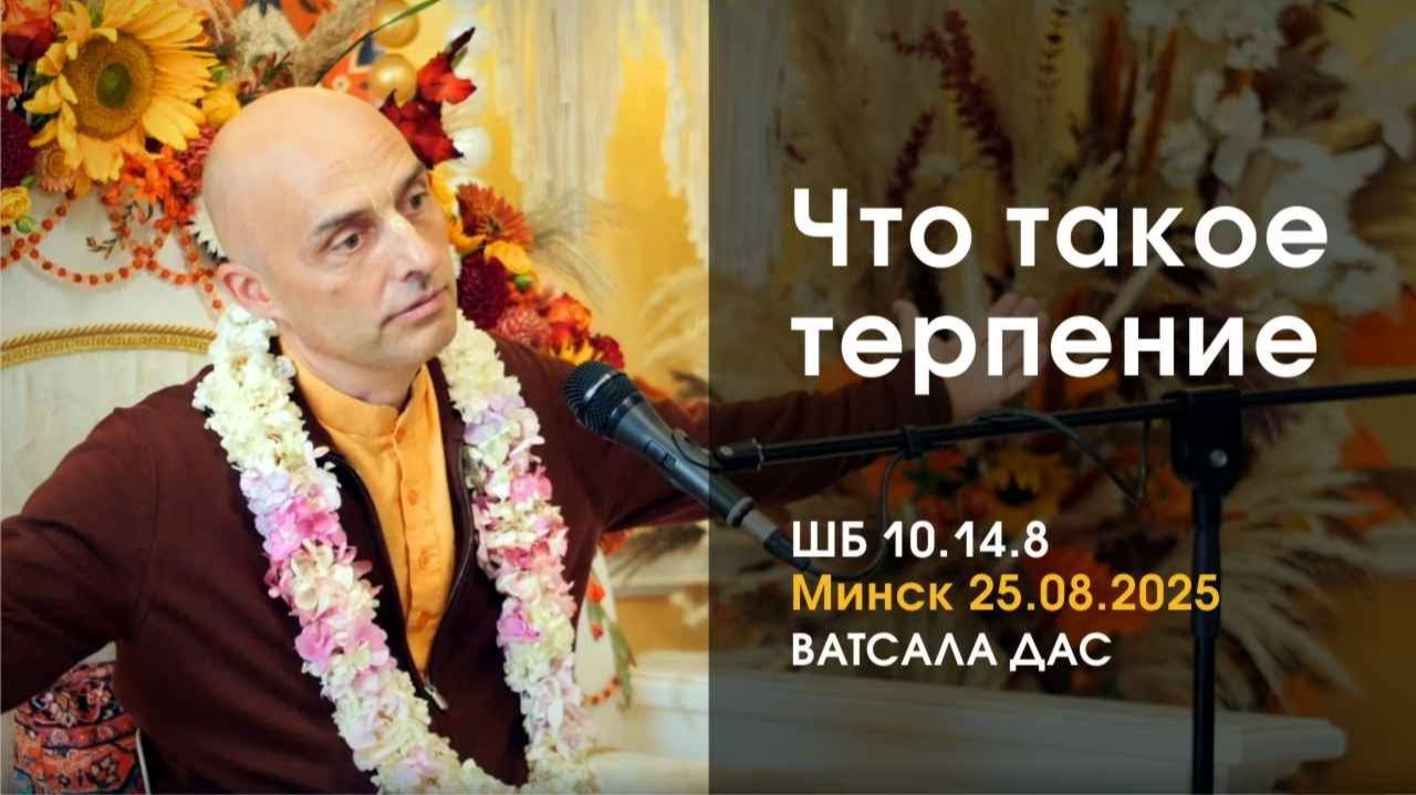 Что такое терпение? Е.М. Ватсала прабху (ШБ 10.14.8, Минск)