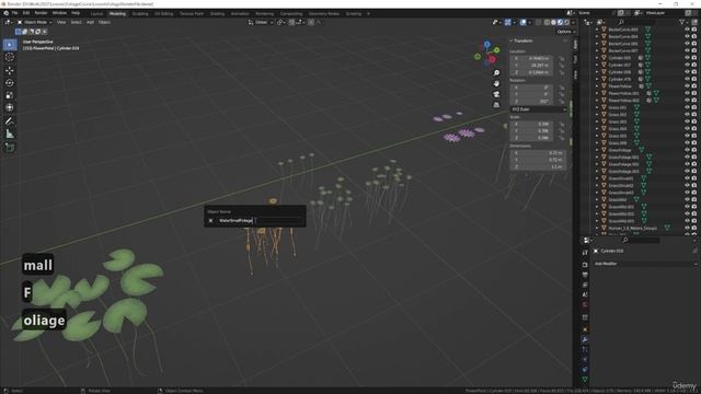 22. Section 22 – Organising 3D Foliage Collections in Blender