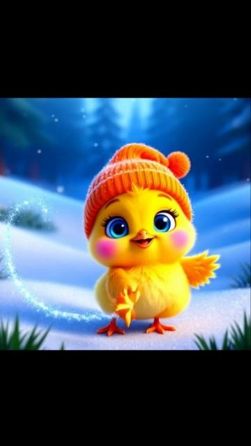 Песенка про Новый год, Чик-Чик Цыплёнок, дед мороз, зимний лес, зайчик, лисёнок, песенки для детей