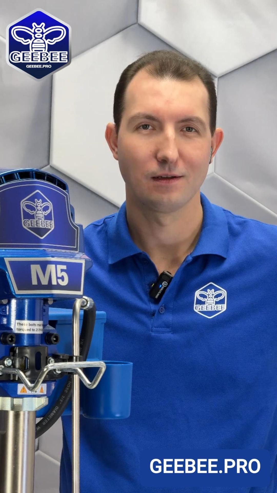 Лучший окрасочный аппарат М5 для работы с густыми составами от бренда GEEBEE! смотреть онлайн