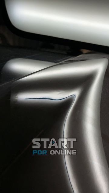 Удаление вмятины крышки багажника BMW