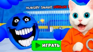 😱 ПОБЕГ ИЗ ТЮРЬМЫ ОТ ОГРОМНОГО СИНЕГО ЧЕРВЯКА! ROBLOX! КОТЁНОК КРОНОС
