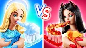 💖 Челлендж: Хорошая vs Плохая кукла 🖤 Волшебные мини-поделки