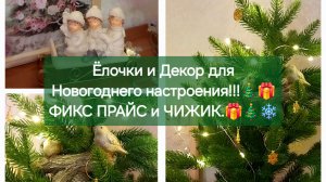 Очаровательная Ёлочка и Декор.🎄🎁 Что купила. 🎄🎁Чижик и Фикс Прайс!🎄💖