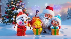 Новогодняя Песенка для Детей: Загадки про Деда Мороза и Снегурочку | Цыплёнок Чик-Чик