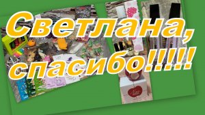 СУПЕР ПОДАРКИ ОТ СВЕТЛАНКИ МНЕ И МОИМ ПУШИСТИКАМ!!!