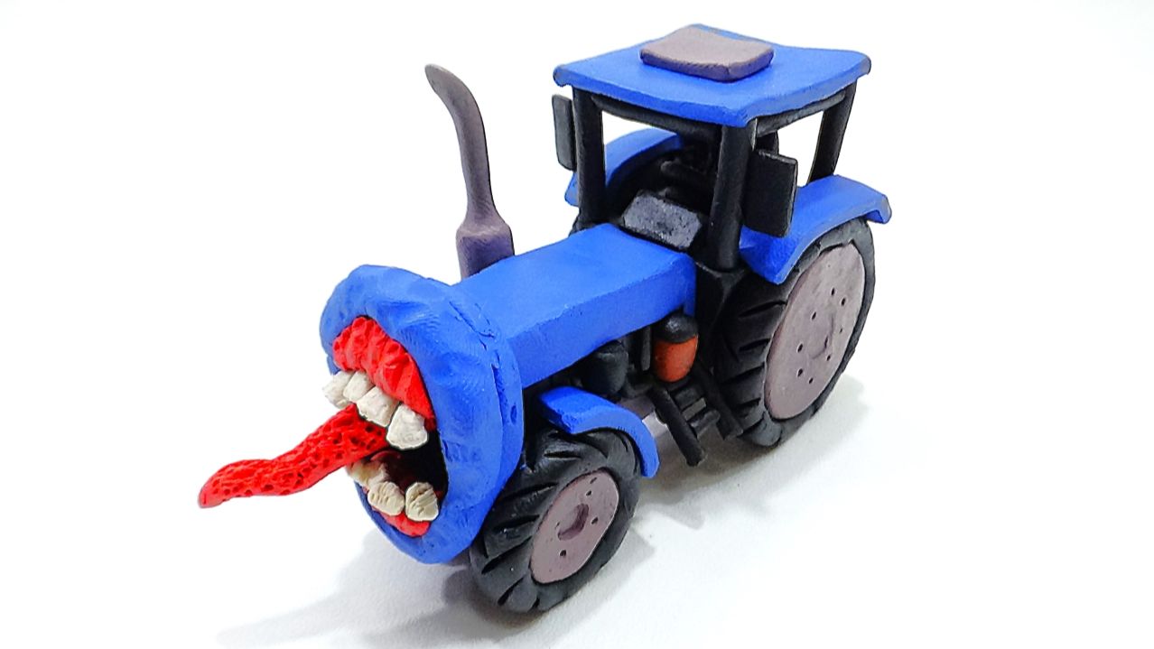 СИНИЙ ТРАКТОР ПОЖИРАТЕЛЬ