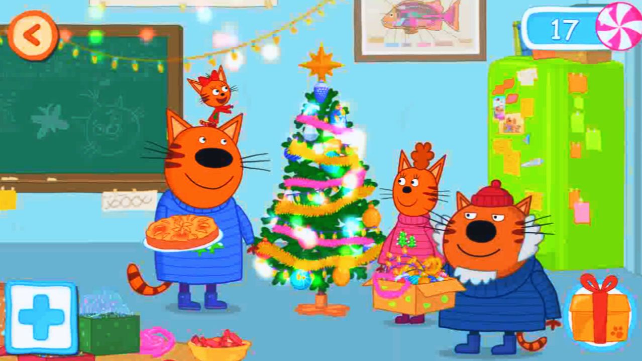 Три Кота: Зимние Каникулы | Приключения Котят на Новый Год у Бабушки | Три Кота Смотреть