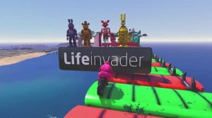 Супергерои на гонках. Мультик про безумные заезды и падения в море 🚗💥