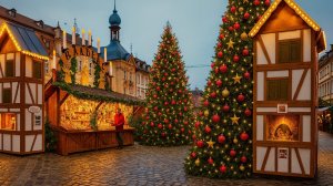 ⭐Рождественская ярмарка в Европе.Прогулка по городу.Бамберг - Германия.