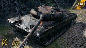 WOT Blitz Танк Vz.55 Дорога к медали "Мастер"