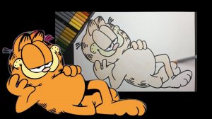 Как нарисовать милого кота Гарфилда.