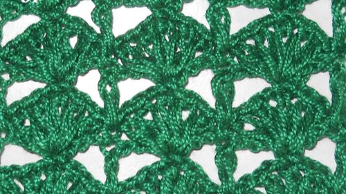 Узор Открытые гребешки 2