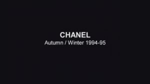 Показ женской коллекции Chanel осень-зима 1994-1995