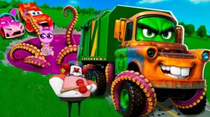 Молния становится зомби после падения в портал! BeamNG