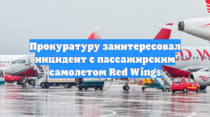 Прокуратуру заинтересовал инцидент с пассажирским самолетом Red Wings