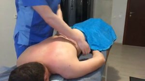 Массаж спины. Классическая техника.