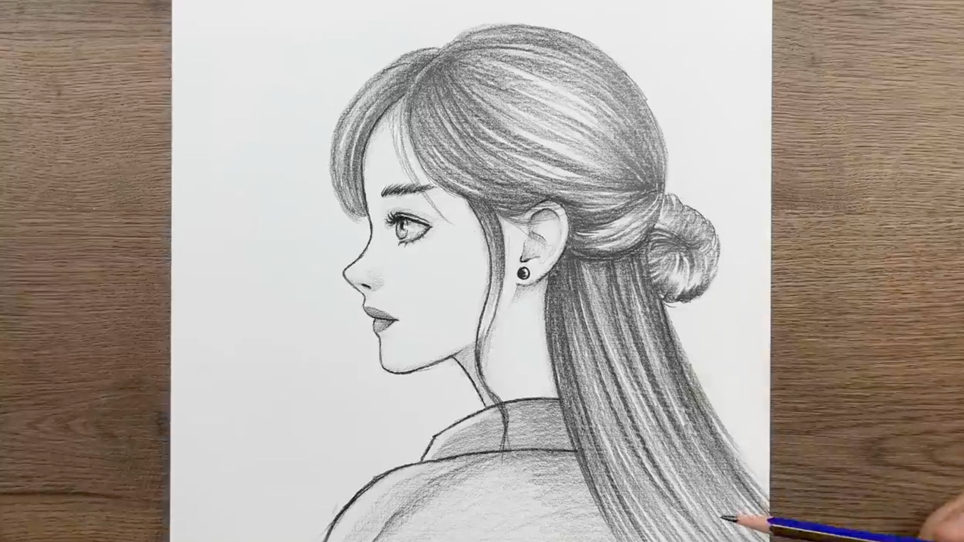 Как нарисовать красивую Девушку поэтапно - Как нарисовать девушку карандашом