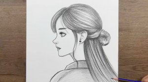 Как нарисовать красивую Девушку поэтапно - Как нарисовать девушку карандашом