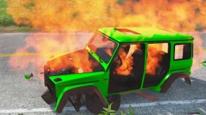 Смешная анимация про машинки: гонка через лаву и кочки. Детям.