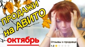 Продажи на Авито. Октябрь 2025г